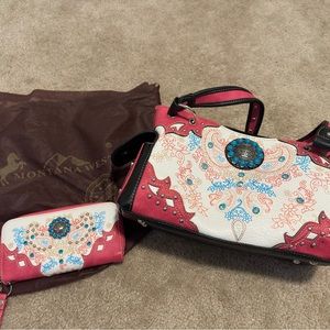 Montana west purse w/ wallet